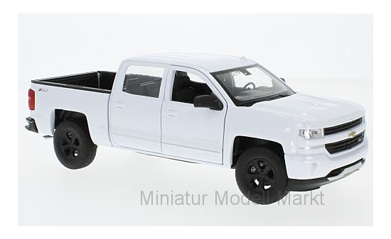 Welly WEL24083WHITE Chevrolet Silverado - weiss 1:24