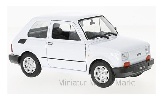 Welly WEL24066WHITE Fiat 126p - weiss 1:24