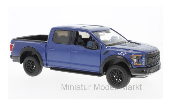 Motormax MOM79344BLUE Ford F-150 Raptor - blau (Metallic) - Vorbestellung 1:24