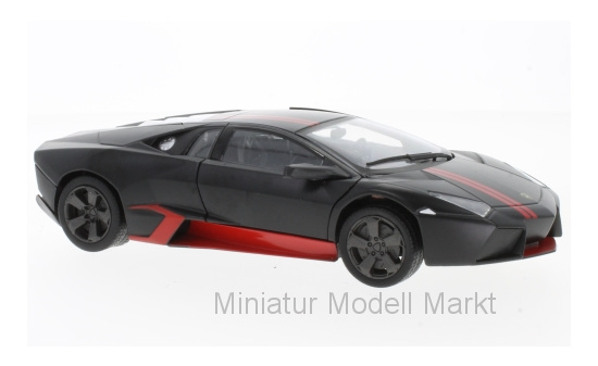 Motormax MOM79509MAT.-BLACK Lamborghini Reventon - schwarz (Matt) , rot - Vorbestellung 1:24