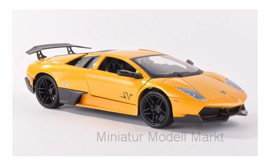 Motormax MOM73350MET.-YELLOW Lamborghini Murcielago LP670-4 SV - gelb (Metallic) - Vorbestellung 1:24