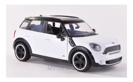 Motormax MOM73353WHITE Mini Cooper S Countryman - weiss , schwarz - Vorbestellung 1:24