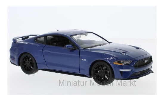 Motormax MOM79352BLUE Ford Mustang GT - blau (Metallic) - Vorbestellung 1:24