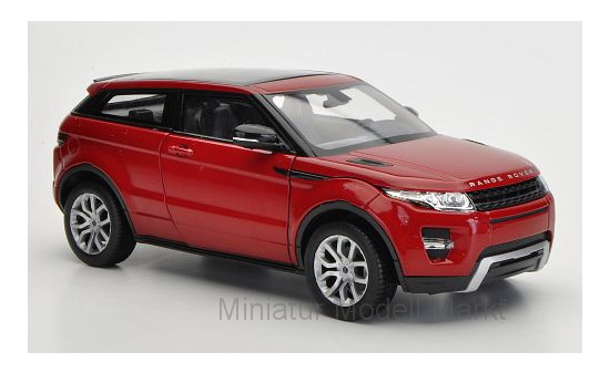 Welly WEL24021RED Land Rover Range Rover Evoque - rot (Metallic) - Vorbestellung 1:24