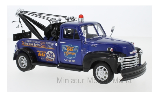 Welly WEL22086S-BLUE Chevrolet 3800 - blau (Metallic) , schwarz - Highway 66 Garage - Vorbestellung 1:24