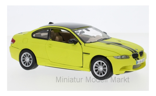 Motormax MOM79511 BMW M3 Coupe - gelb (Matt) , schwarz - Vorbestellung 1:24