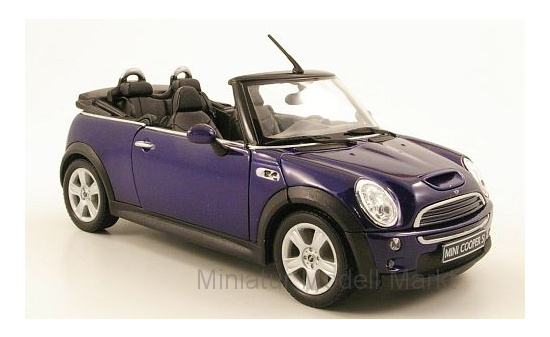 Welly WEL22461BLUE Mini Cooper S Cabriolet - blau - Vorbestellung 1:24