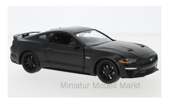 Motormax MOM79352MATT-BLACK Ford Mustang GT - schwarz (Matt) - Vorbestellung 1:24