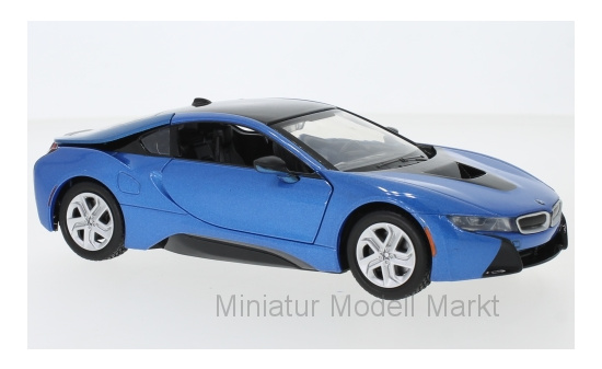 Motormax MOM79359BLUE BMW i8 - blau (Metallic) 1:24