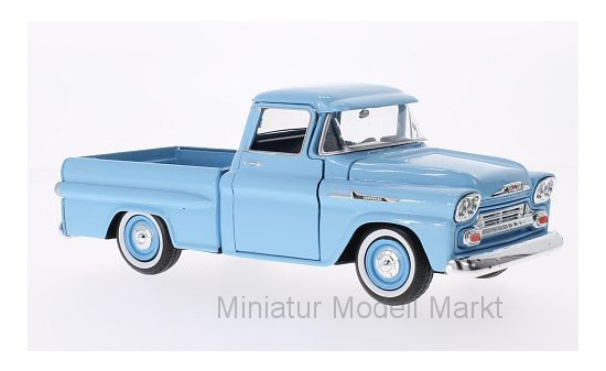 Motormax MOM79311LIGHTBLUE Chevrolet Apache Fleetside Pick Up - hellblau 1:24