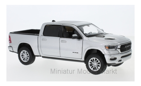 Motormax MOM79357SILVER Dodge RAM 1500 Crew Cab Laramie - silber - Vorbestellung 1:24