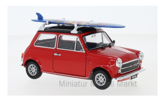 Welly WEL22496SB-RED Mini Cooper 1300 - rot , schwarz - Vorbestellung 1:24