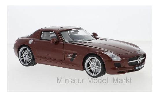 Motormax MOM79162BROWN Mercedes SLS AMG (C197) - braun (Metallic) - Vorbestellung 1:18