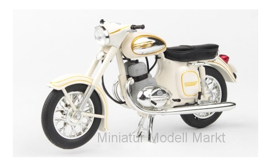 Abrex ABR118M-002e Jawa 350 Automatic - weiss - Vorbestellung 1:18