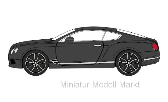 Oxford OXF76BCGT003 Bentley Continental GT - schwarz - Vorbestellung 1:76