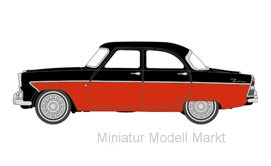 Oxford OXF76FZ004 Ford Zodiac MkII - schwarz , rot - Vorbestellung 1:76