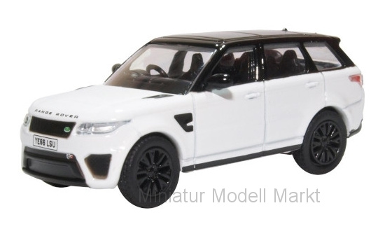 Oxford OXF76RRS004 Land Rover Range Rover Sport SVR - weiss , schwarz - Vorbestellung 1:76