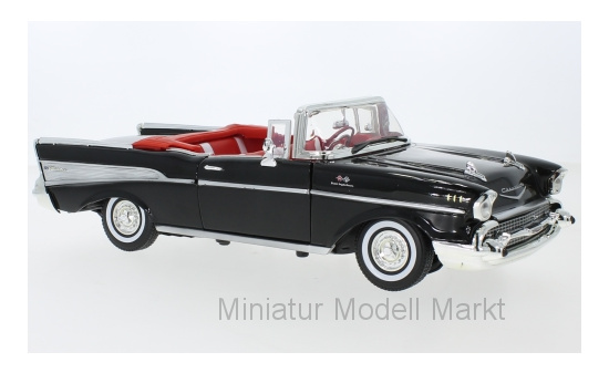 Motormax MOM73175BLACK Chevrolet Bel Air Convertible - schwarz - Vorbestellung 1:18