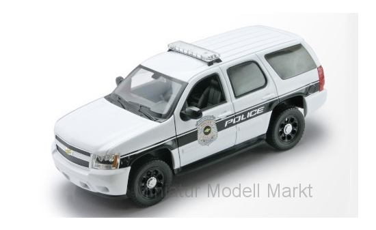 Welly WEL22509WP-W Chevrolet Tahoe - Chevrolet Police Vehicles - Vorbestellung 1:24