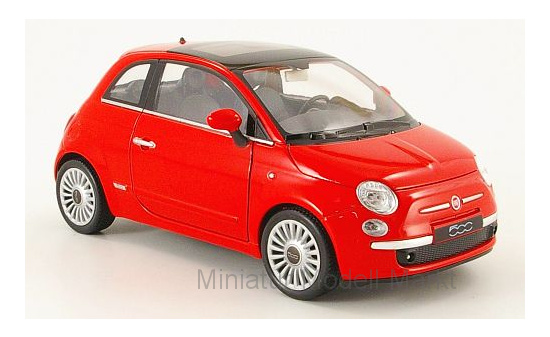 Welly WEL22514red Fiat 500 - rot - Vorbestellung 1:24