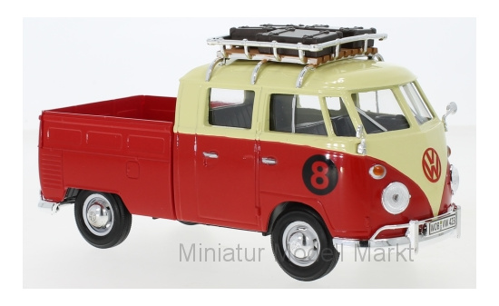 Motormax MOM79582 VW T1 Doka - beige , rot - Vorbestellung 1:24