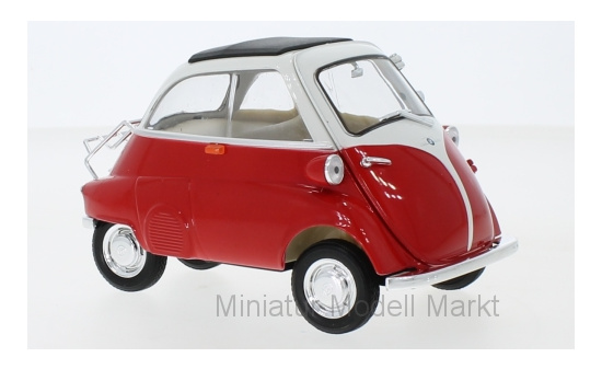 Welly WEL24096RED BMW Isetta 250 - rot , weiss 1:18