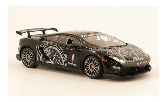 Motormax MOM73363BLACK Lamborghini Gallardo LP 560 Super Trofeo - schwarz - Blancpain - Vorbestellung 1:24