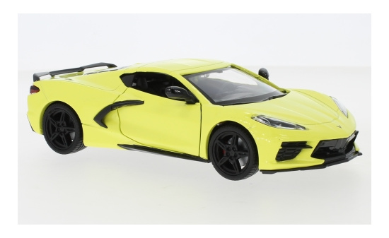 Motormax MOM79360YELLOW Chevrolet Corvette C8 Stingray - hellgelb 1:24