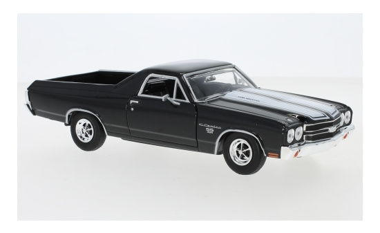 Motormax MOM79347BLACK Chevrolet El Camino SS 396 - schwarz , weiss - Vorbestellung 1:24