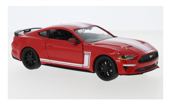 Motormax MOM73787 Ford Mustang GT - rot , weiss - Vorbestellung 1:24