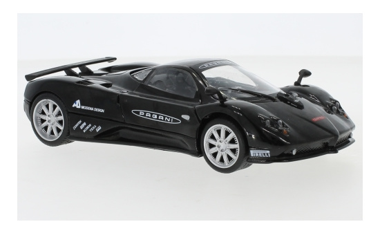 Motormax MOM73783 Pagani Zonda F - schwarz , Dekor - Vorbestellung 1:24