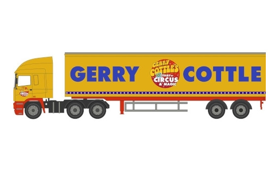 Oxford OXF76EC004 ERF EC - Gerry Cottles Circus 1:76