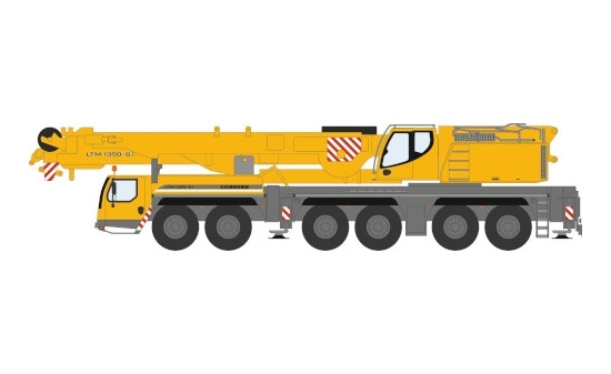 Oxford OXF76LTM001 Liebherr LTM1350-6.1 - gelb , grau - Vorbestellung 1:76