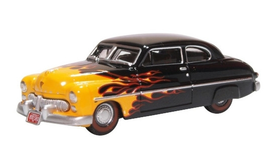 Oxford OXF87ME49009 Mercury Custom Coupe - schwarz , Dekor - Vorbestellung 1:87