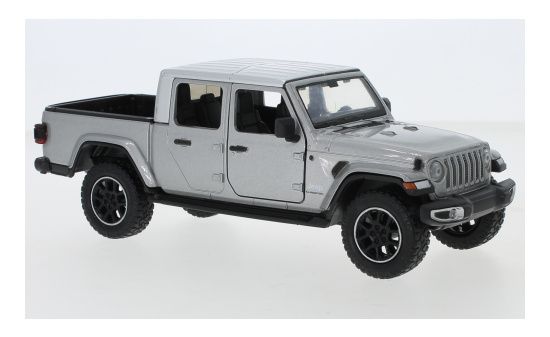 Motormax MOM79365SILVER Jeep Gladiator Overland - silber - Vorbestellung 1:24