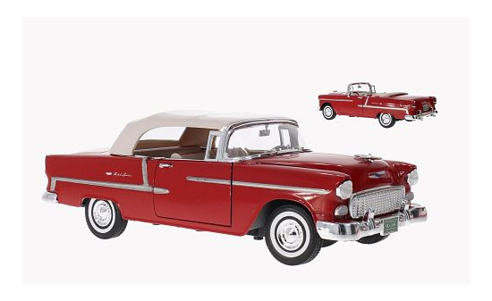 Motormax MOM73184RED Chevrolet Bel Air Convertible - rot 1:18