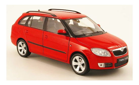 Welly WEL22519Red Skoda Fabia II Combi - rot - Vorbestellung 1:24