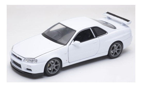 Welly WEL24108WHITE Nissan Skyline GT-R (R34) - weiss - Vorbestellung 1:24