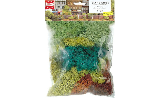 Busch 7105 Islandmoos Großpack. - Vorbestellung 1:87