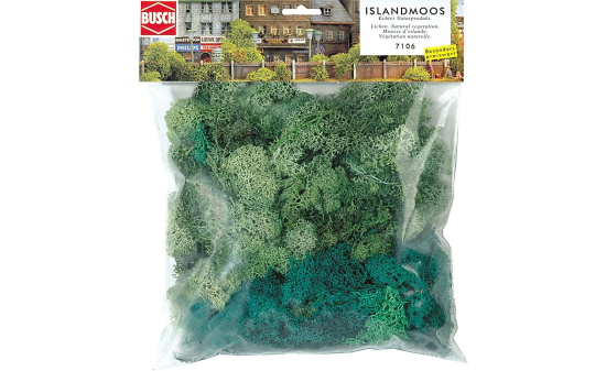 Busch 7106 Islandmoos  Großpack. - Vorbestellung 1:160