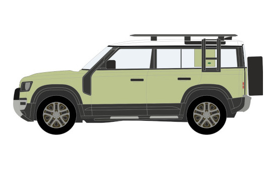 Oxford OXF76ND110003 Land Rover Defender 110 Explorer - grün (Metallic) 1:76