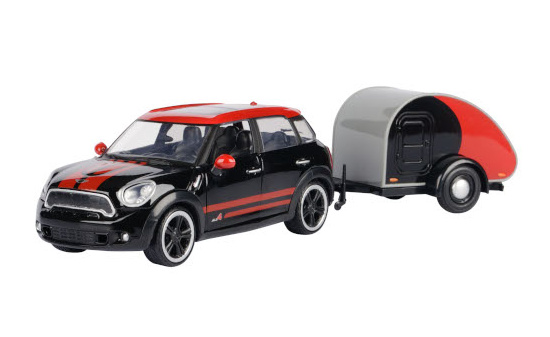 Motormax MOM79762 Mini Cooper S All4 Countryman - schwarz , rot - Vorbestellung 1:24