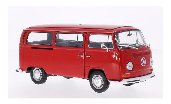 Welly WEL22472W-RED VW T2 Bus - rot 1:24