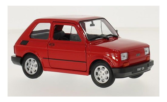 Welly WEL24066W-RED Fiat 126p - rot - Vorbestellung 1:24