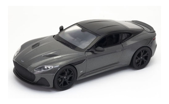 Welly WEL24095Gray Aston Martin DBS Superleggera - grau (Metallic) , schwarz - Vorbestellung 1:24