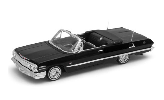 Welly WEL22434LR-BLACK Chevrolet Impala Convertible Tuning - schwarz - Vorbestellung 1:24