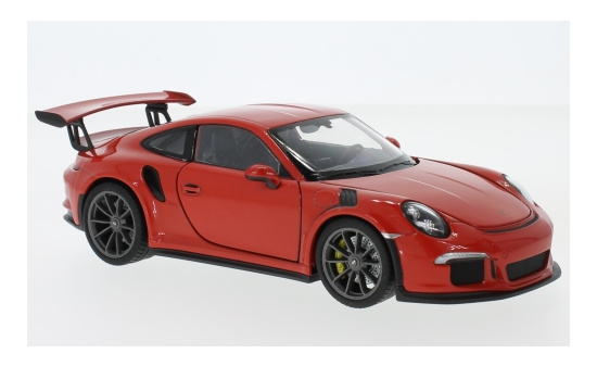 Welly WEL24080W-ORANGE Porsche 911 (991) GT3 RS - dunkelorange - Vorbestellung 1:24