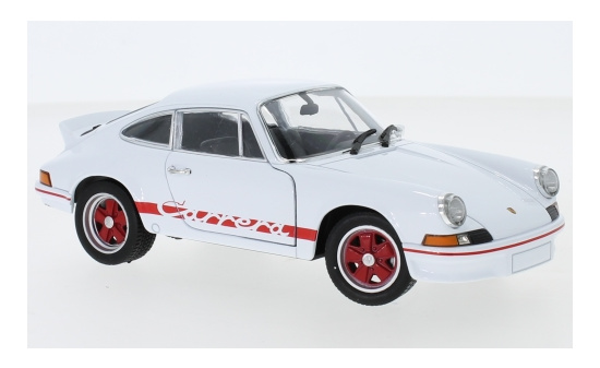 Welly WEL24086W-WHITE Porsche 911 Carrera RS 2.7 - weiss , rot - Vorbestellung 1:24