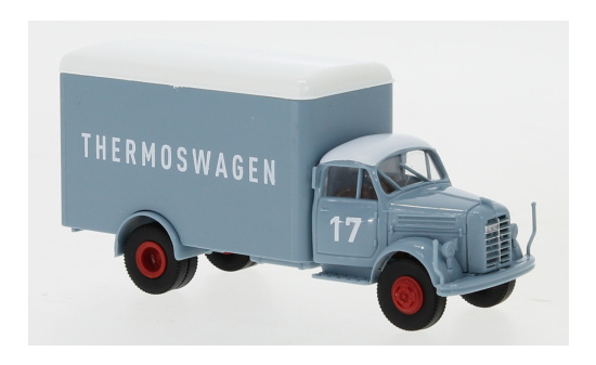 Brekina BRE94307 Borgward B 4500 Koffer - blaugraue Spedition 1:87