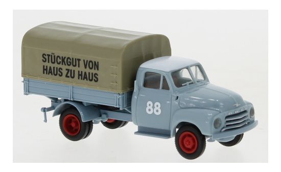 Brekina BRE93519 Opel Blitz PP - blaugraue Spedition 1:87